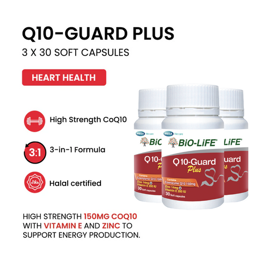 BiO-LiFE Q10-Guard Plus 3 x 30 capsules (EXPIRY DATE FEB 2027)