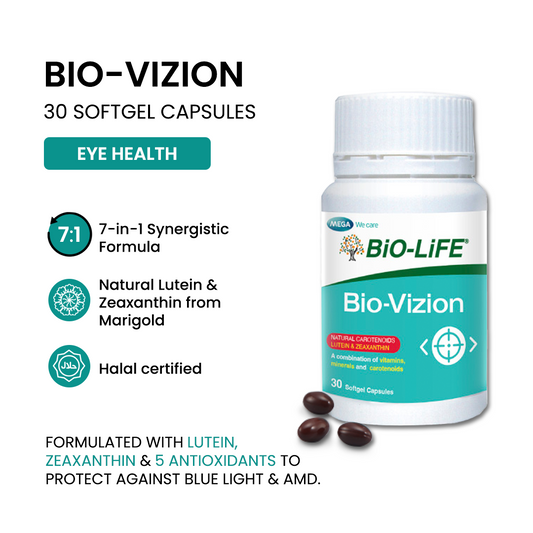 BiO-LiFE Bio-Vizion 30 capsules (EXPIRY DATE JAN 2027)