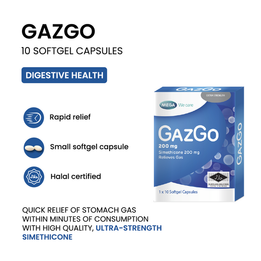Gazgo 10 capsules (EXPIRY DATE MAY 2028)