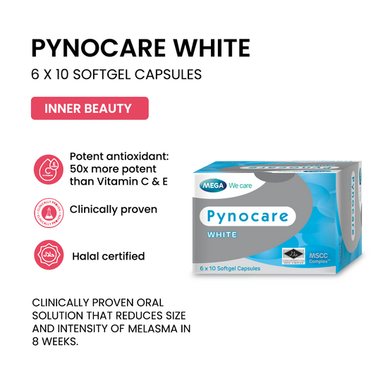 Pynocare White 60 capsules (EXPIRY DATE OCT 2027)