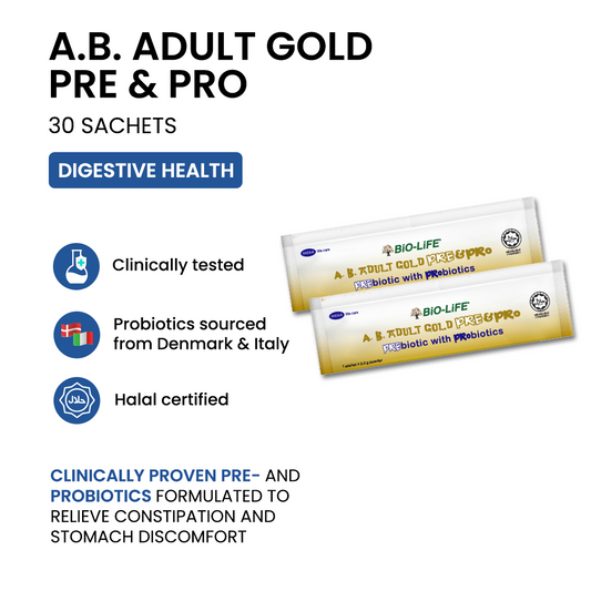 BiO-LiFE A.B. Adult Gold Pre & Pro 30 sachets (EXPIRY DATE MAY 2027)