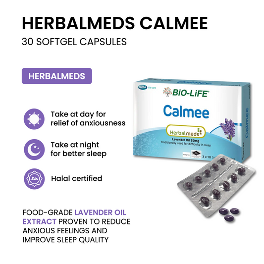 Herbalmeds Calmee 30 capsules (EXPIRY DATE JUN 2027)