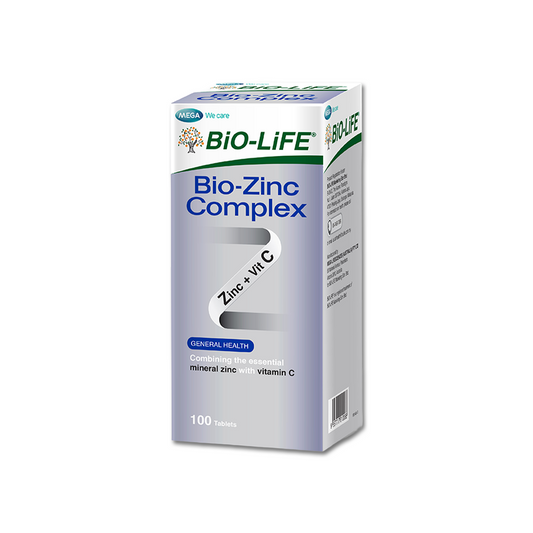 BiO-LiFE Bio-Zinc Complex [ 100 tablets ]