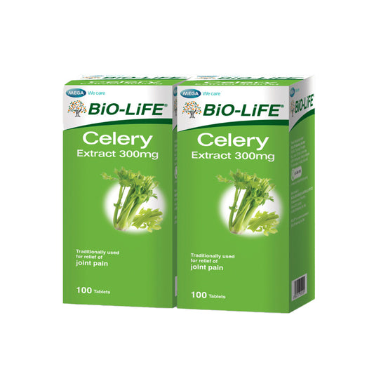 BiO-LiFE Celery Extract 300mg [ 2 x 100 tablets ]