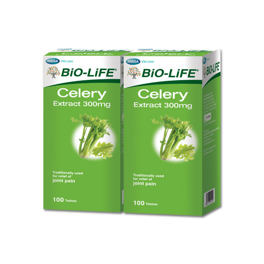 BiO-LiFE Celery Extract 300mg [ 2 x 100 tablets ]