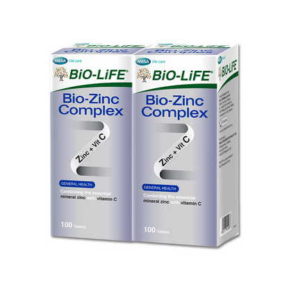 BiO-LiFE Bio-Zinc Complex [ 2 x 100 tablets ]
