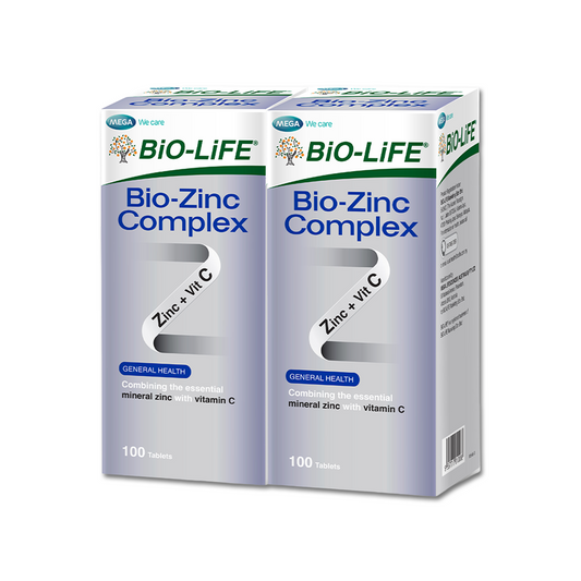 BiO-LiFE Bio-Zinc Complex [ 2 x 100 tablets ]