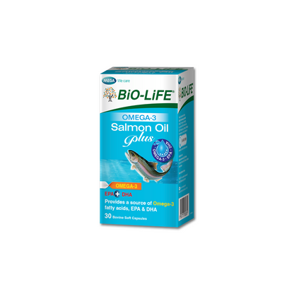 BiO-LiFE Omega-3 Salmon Oil Plus [ 30 capsules ]