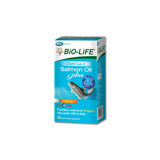 BiO-LiFE Omega-3 Salmon Oil Plus [ 30 capsules ]