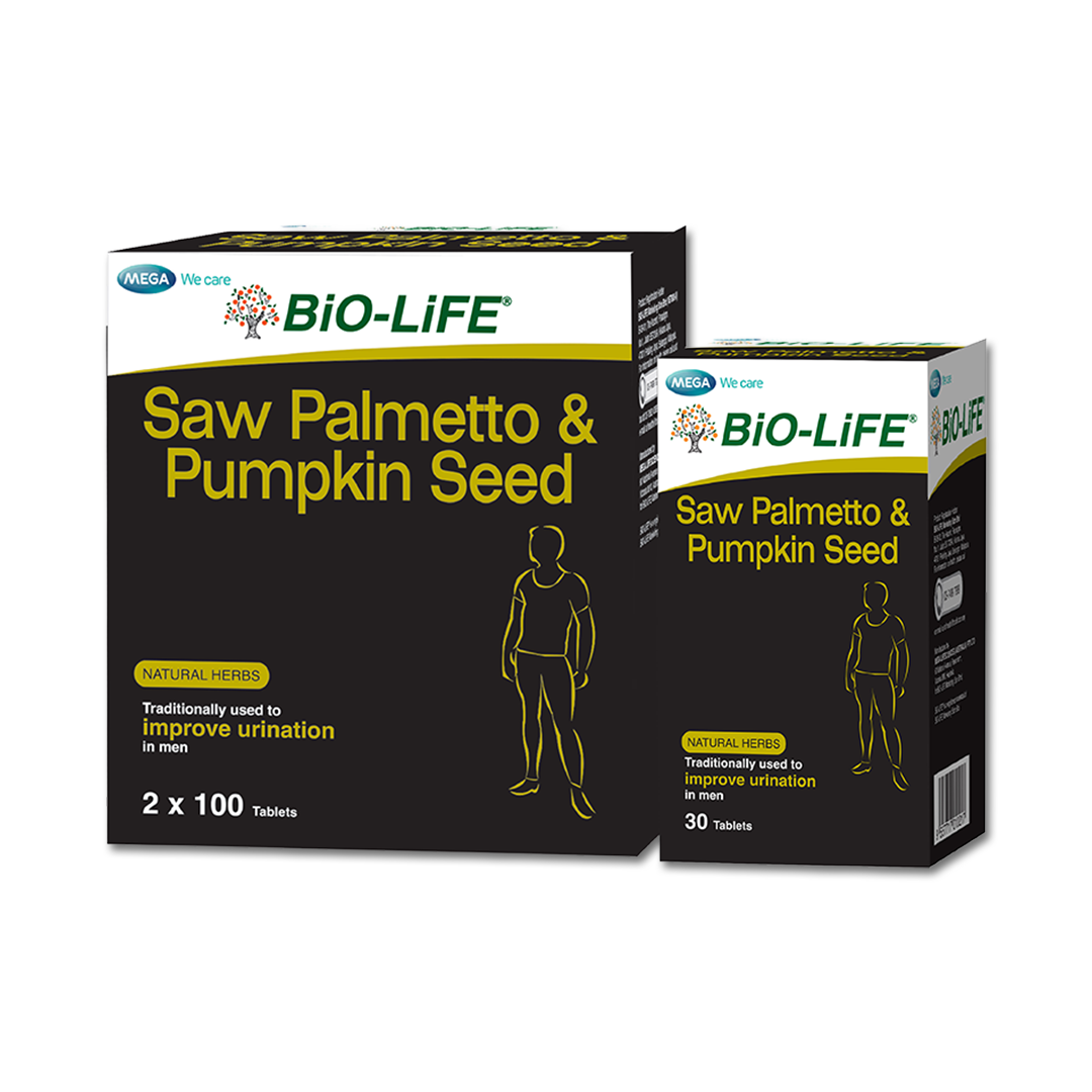 BiO-LiFE Saw Palmetto & Pumpkin Seed [ 2 x 100 tablets + 30 tablets ]