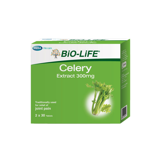 BiO-LiFE Celery Extract 300mg [ 2 x 30 tablets ]