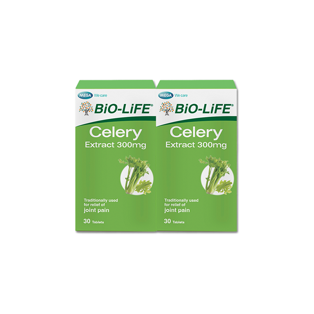 BiO-LiFE Celery Extract 300mg [ 2 x 30 tablets ]