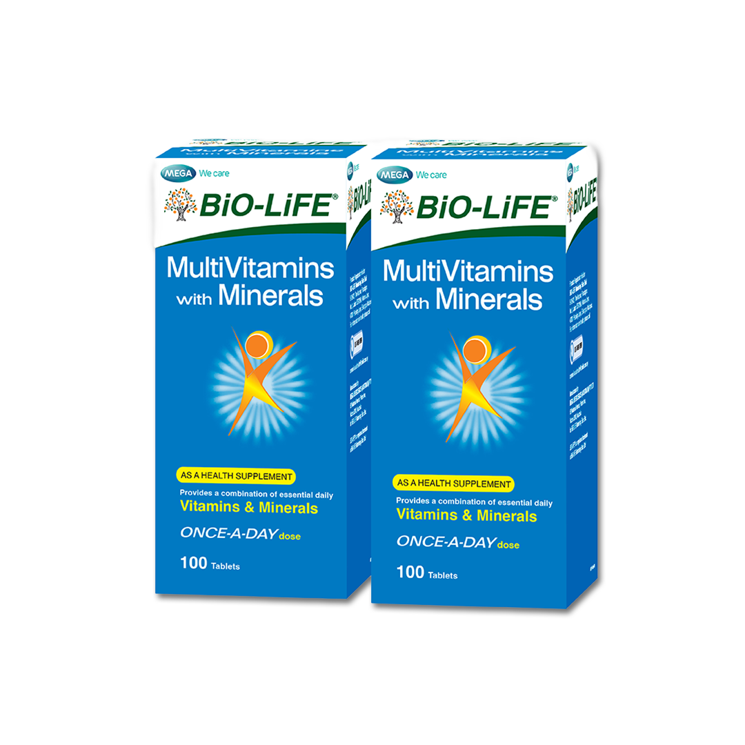 BiO-LiFE Multivitamins with Minerals 2 x 100 tablets (EXPIRY DATE MAR 2027)