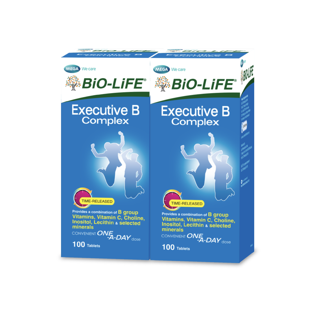 BiO-LiFE Executive B Complex 2 x 100 tablets (EXPIRY DATE SEPT 2026)