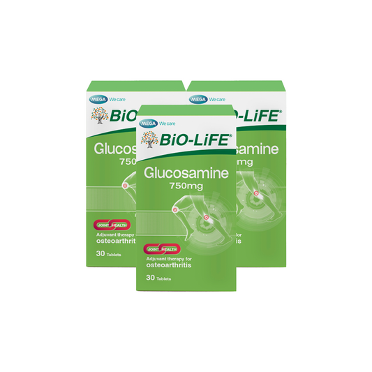 BiO-LiFE Glucosamine 750mg [ 3 x 30 tablets ]