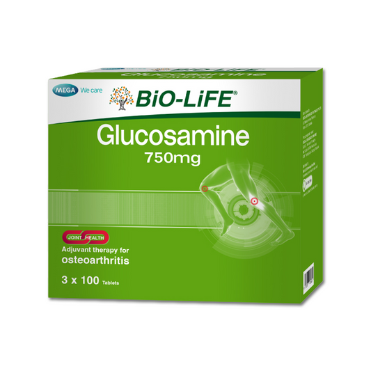 BiO-LiFE Glucosamine 750mg [ 3 x 100 tablets ]