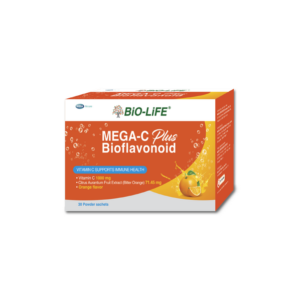 BiO-LiFE Mega C Plus Bioflavonoid 30 sachets (EXPIRY DATE FEB 2027)