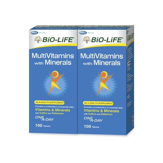 BiO-LiFE Multivitamins with Minerals [ 2 x 100 tablets ]