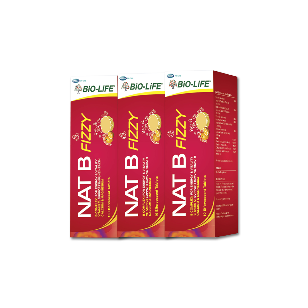 BiO-LiFE Nat B Fizzy 3 x 10 tablets (EXPIRY DATE MAY 2027)