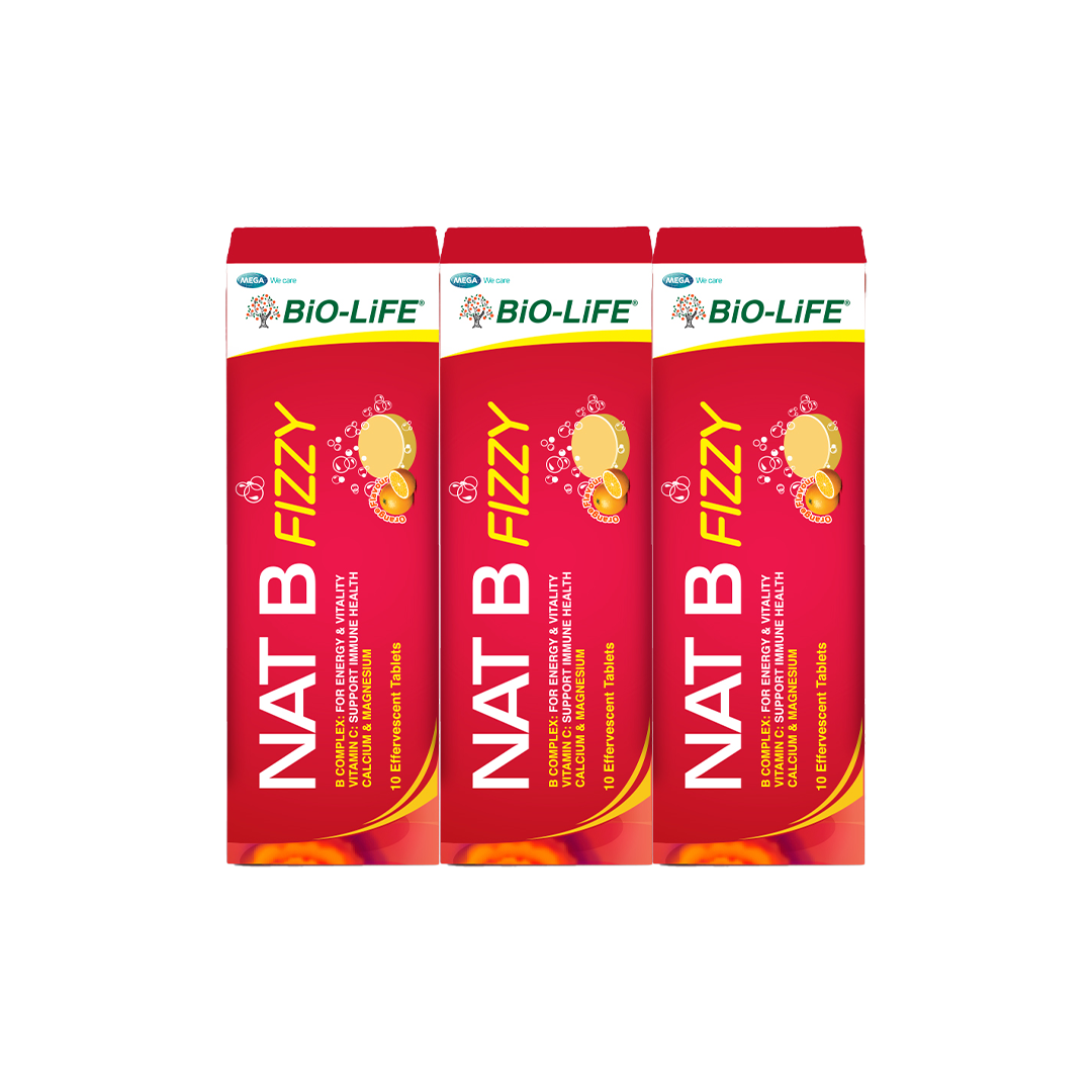 BiO-LiFE Nat B Fizzy [ 3 x 10 tablets ]