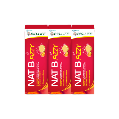 BiO-LiFE Nat B Fizzy [ 3 x 10 tablets ]
