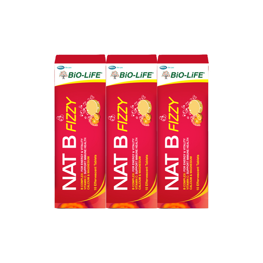 BiO-LiFE Nat B Fizzy [ 3 x 10 tablets ]