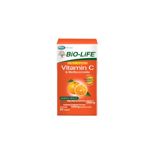 BiO-LiFE Non-Acidic Vitamin C & Bioflavonoids [ 30 tablets ]