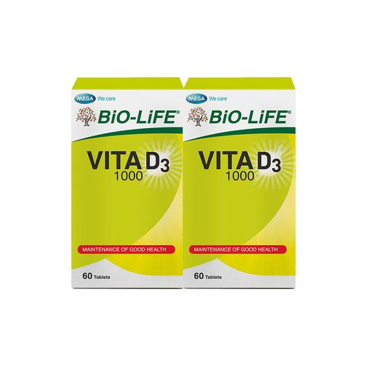 BiO-LiFE Vita D3 1000 [ 2 x 60 tablets ]