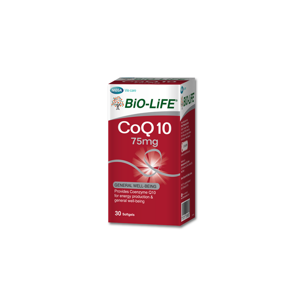 BiO-LiFE CoQ10 75mg 30 capsules (EXPIRY DATE JUN 2027)