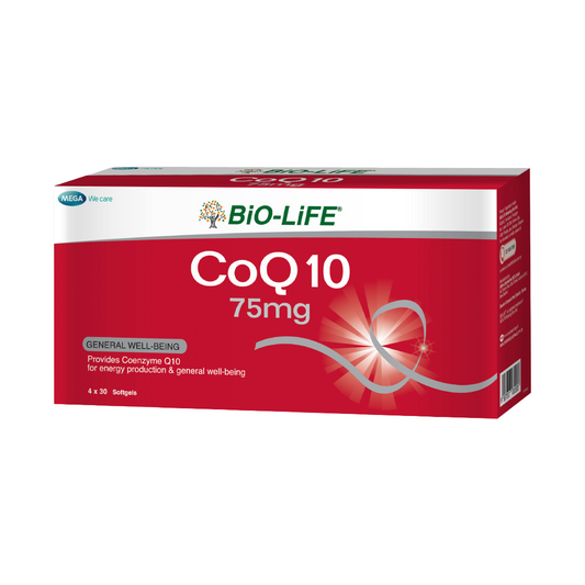 BiO-LiFE CoQ10 75mg [ 4 x 30 capsules ]