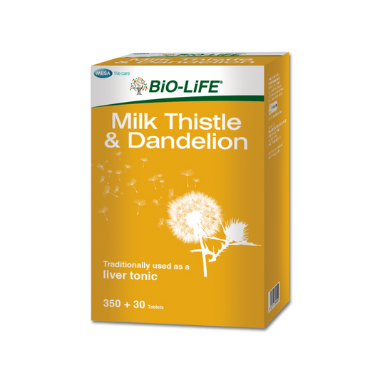 BiO-LiFE Milk Thistle and Dandelion [ 350 tablets + 30 tablets ]