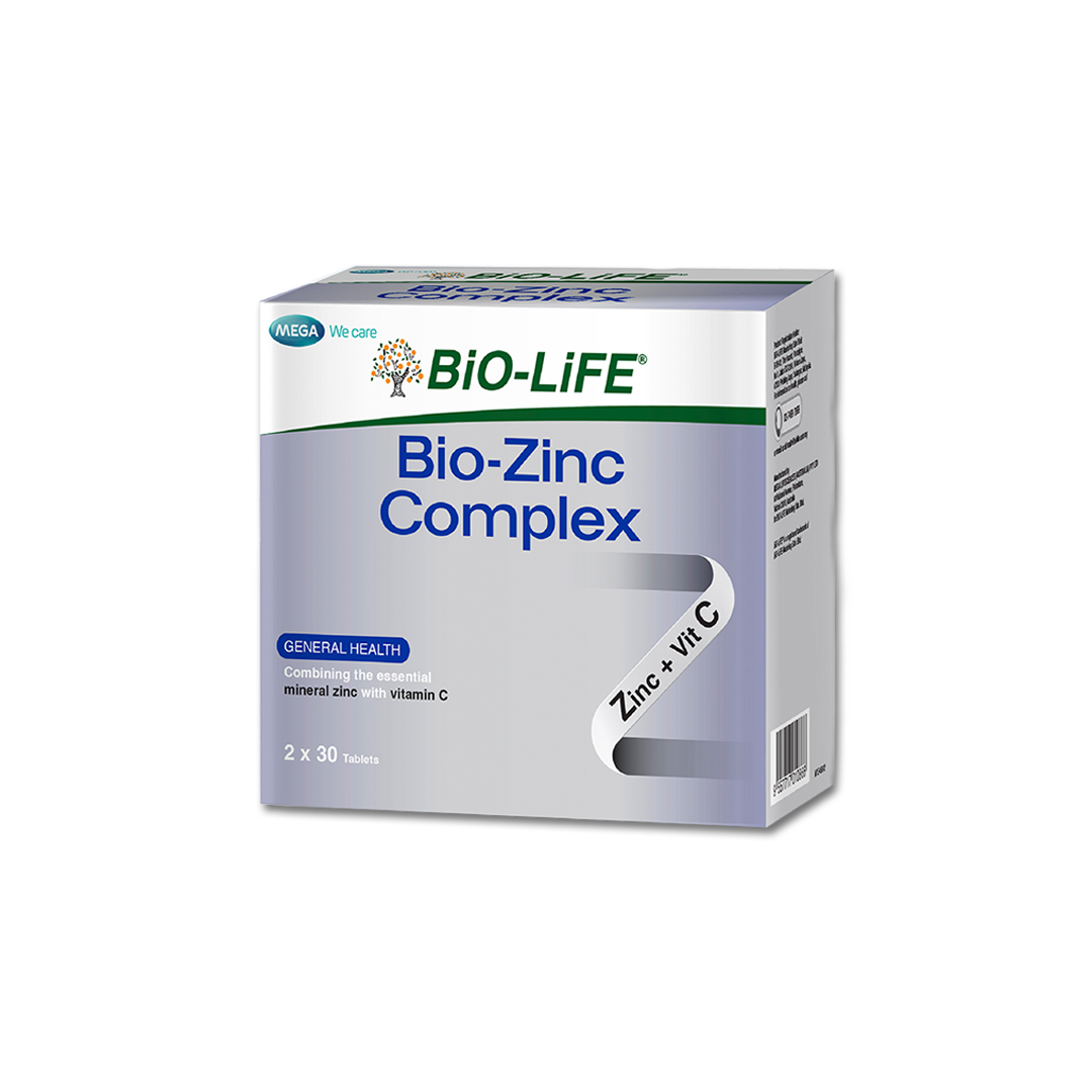 BiO-LiFE Bio-Zinc Complex [ 2 x 30 tablets ]