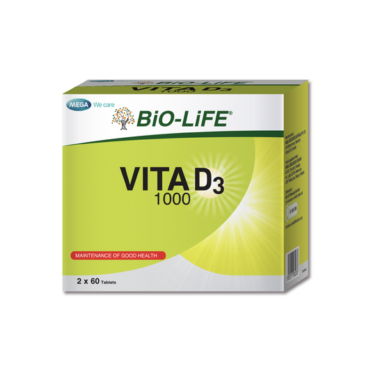BiO-LiFE Vita D3 1000 [ 2 x 60 tablets ]