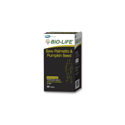 BiO-LiFE Saw Palmetto & Pumpkin Seed 30 tablets (EXPIRY DATE MAR 2028)