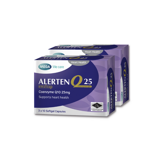 MEGA WE CARE Alerten Q100 Emulcap [ 2 x 30 capsules ]