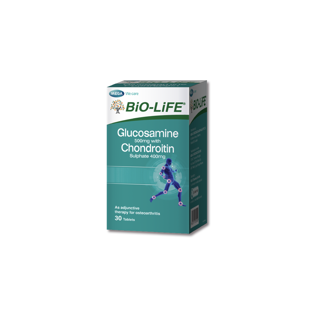 BiO-LiFE Glucosamine 500mg With Chondroitin Sulphate 400mg [ 30 tablets ]