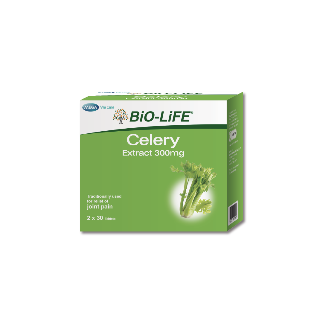 BiO-LiFE Celery Extract 300mg [ 2 x 30 tablets ]