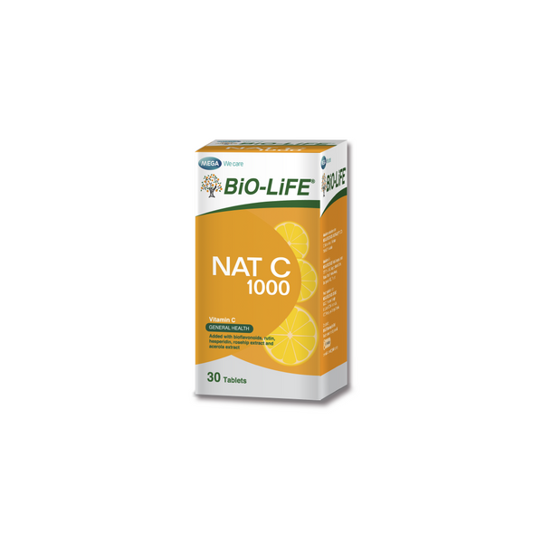 BiO-LiFE Nat C 1000mg 30 tablets (EXPIRY DATE MAY 2027)