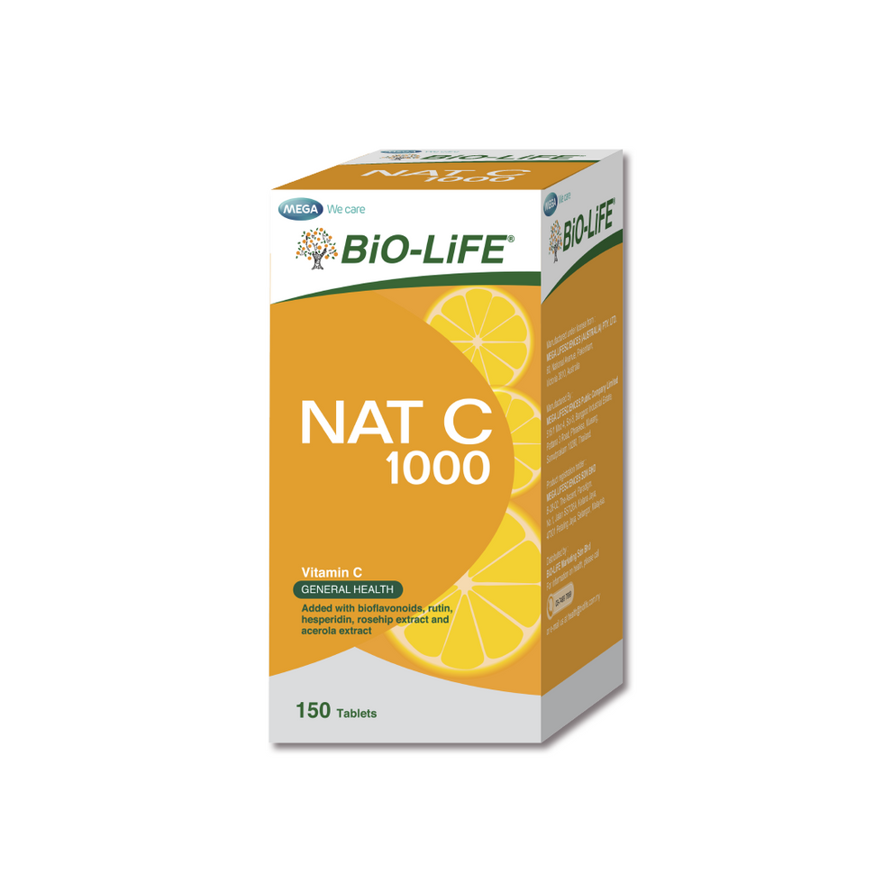 BiO-LiFE Nat C 1000mg 150 tablets (EXPIRY DATE MAR 2027)
