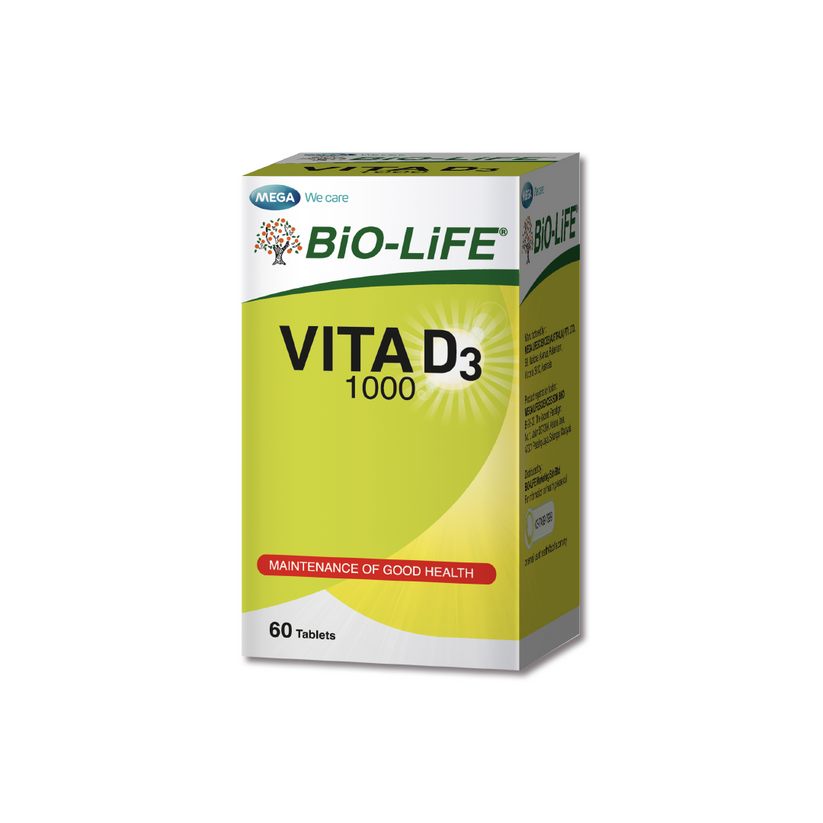 BiO-LiFE Vita D3 1000 60 tablets (EXPIRY DATE APR 2028)