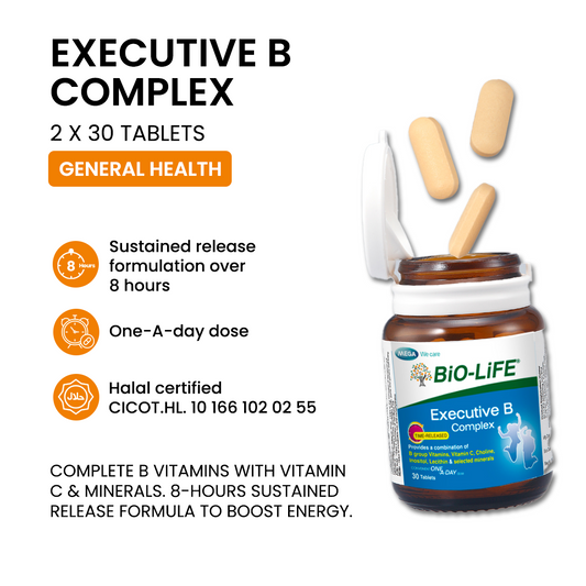 BiO-LiFE Executive B Complex [ 2 x 30 tablets ]