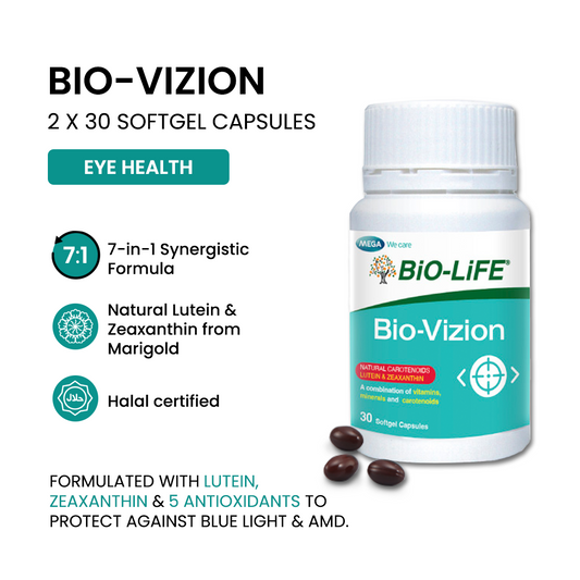 BiO-LiFE Bio-Vizion 2 x 30 capsules (EXPIRY DATE JAN 2027)