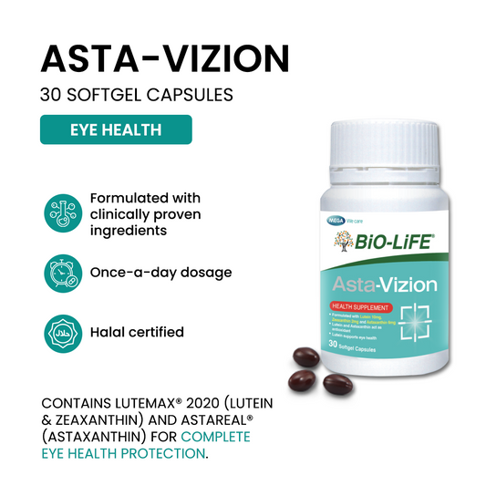 BiO-LiFE Asta-Vizion 30 capsules (EXPIRY DATE NOV 2026)