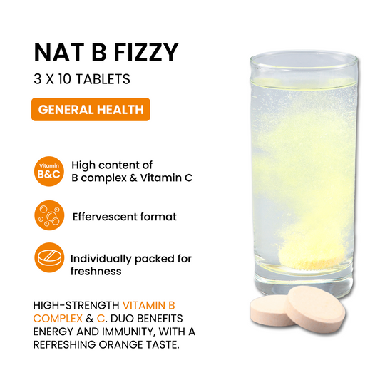 BiO-LiFE Nat B Fizzy [ 3 x 10 tablets ]