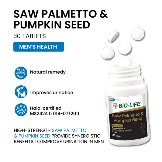 BiO-LiFE Saw Palmetto & Pumpkin Seed [ 30 tablets ]