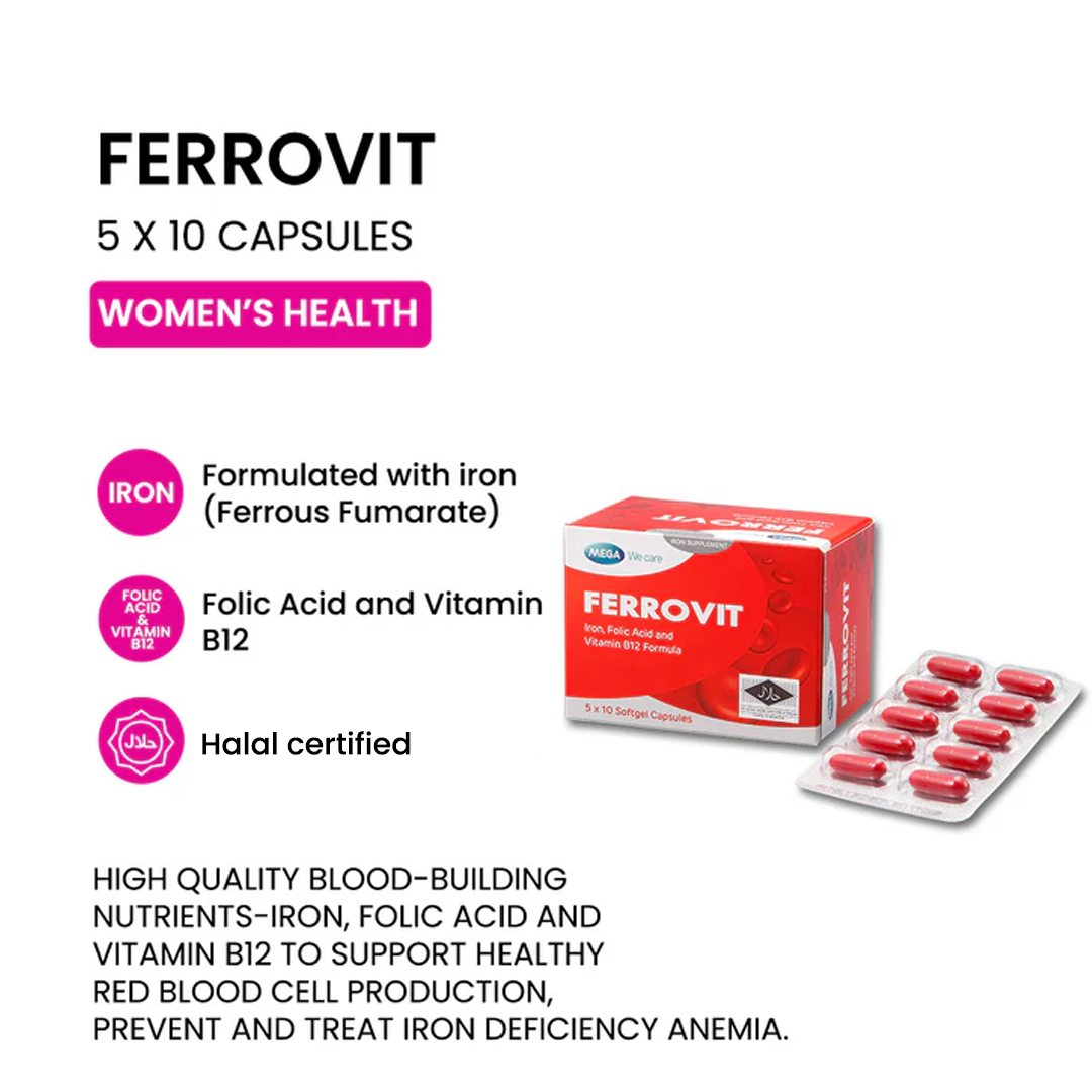 Ferrovit 5 x 10 tablets (EXPIRY DATE SEPT 2027)