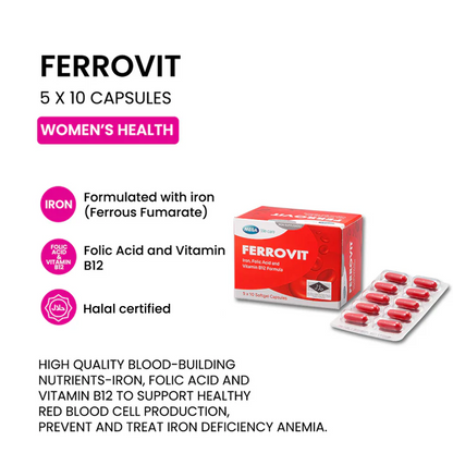 Ferrovit 5 x 10 tablets (EXPIRY DATE SEPT 2027)