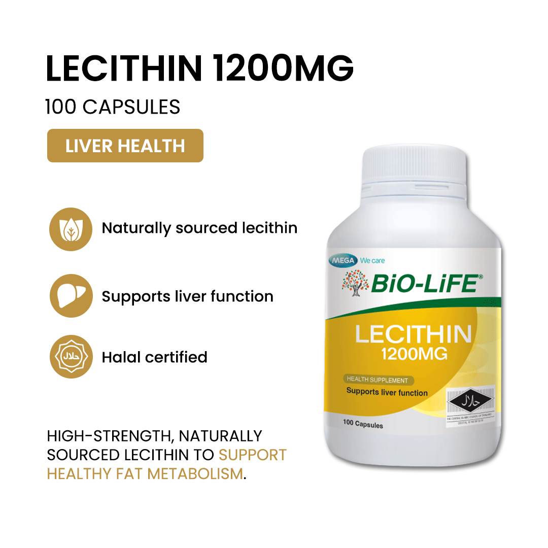 BiO-LiFE Lecithin 1200mg [ 100 capsules ]