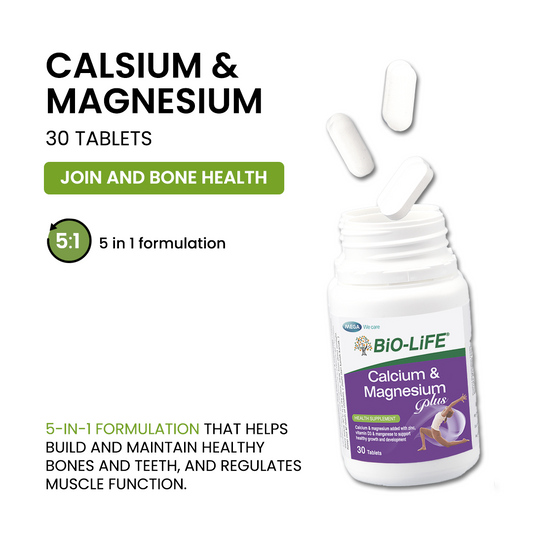 BiO-LiFE Calcium & Magnesium Plus [ 30 tablets ]