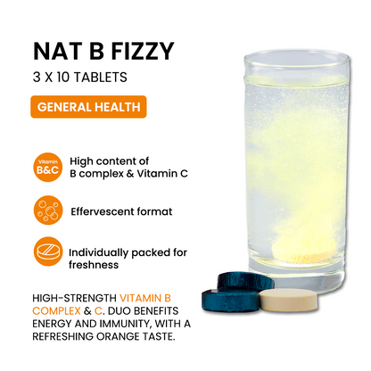 BiO-LiFE Nat B Fizzy [ 3 x 10 tablets ]